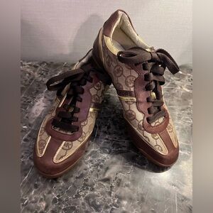 Michael Kors Brown Sneakers Multi-Textured Low-Top